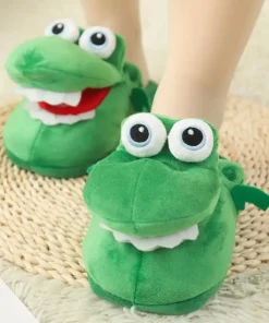 Crocodile Slippers,Christmas Crocodile,Open Mouth