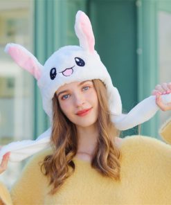 Cute Bunny hat,hat with Moving Ears,Bunny hat,Cute Bunny,Bunny hat with Moving Ears