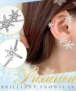 Christmas Snowflake,Ear Cuff,Christmas Snowflake Ear Cuff