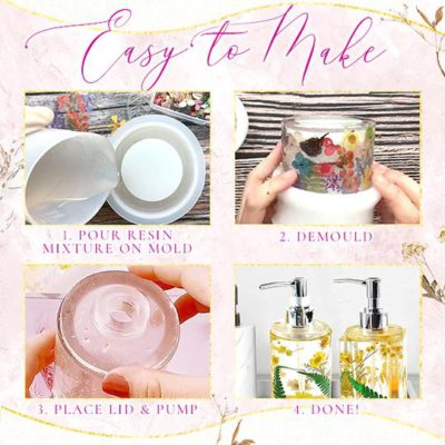 DIY Resin Soap Dispenser Mould Set,Soap Dispenser,Resin Soap Dispenser