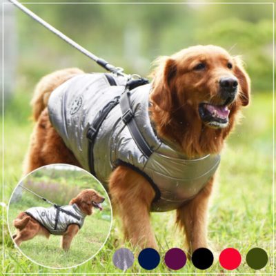 Jacket With Harness,Winter Jacket,Pet Winter Jacket With Harness