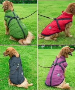Jacket With Harness,Winter Jacket,Pet Winter Jacket With Harness
