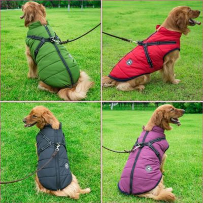 Jacket With Harness,Winter Jacket,Pet Winter Jacket With Harness