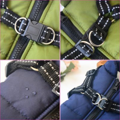 Jacket With Harness,Winter Jacket,Pet Winter Jacket With Harness