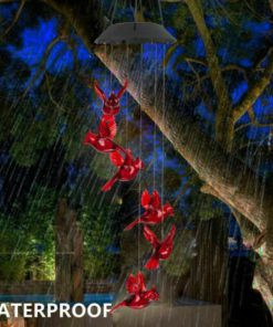 Cardinal Wind Chime,Wind Chime Light,Chime Light,Solar Cardinal Wind Chime Light