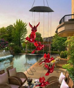 Cardinal Wind Chime,Wind Chime Light,Chime Light,Solar Cardinal Wind Chime Light
