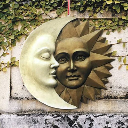 야외 벽 조각, 벽 조각, 태양과 달, 태양과 달 야외 벽 조각