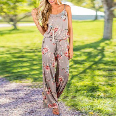 Floral Jumpsuit,Super Comfy,Super Comfy Floral Jumpsuit