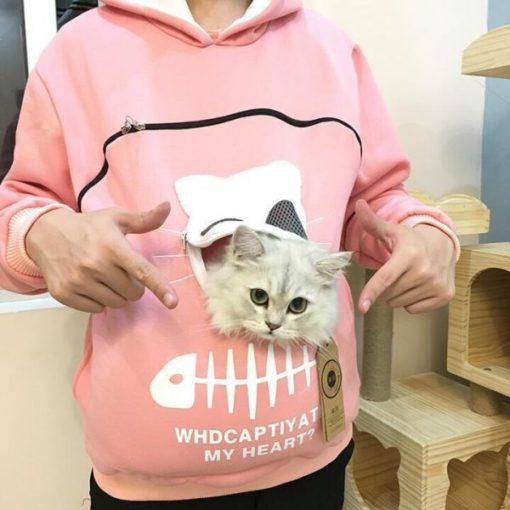 Hwdi Cat Pouch, Hoodie Pouch, Crys Chwys Hoodie Cat Pouch, Crys Chwys Hoodie