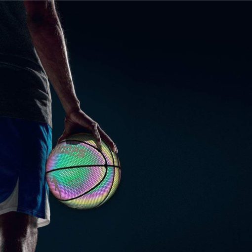 Baloncesto brillante, baloncesto brillante reflectante holográfico