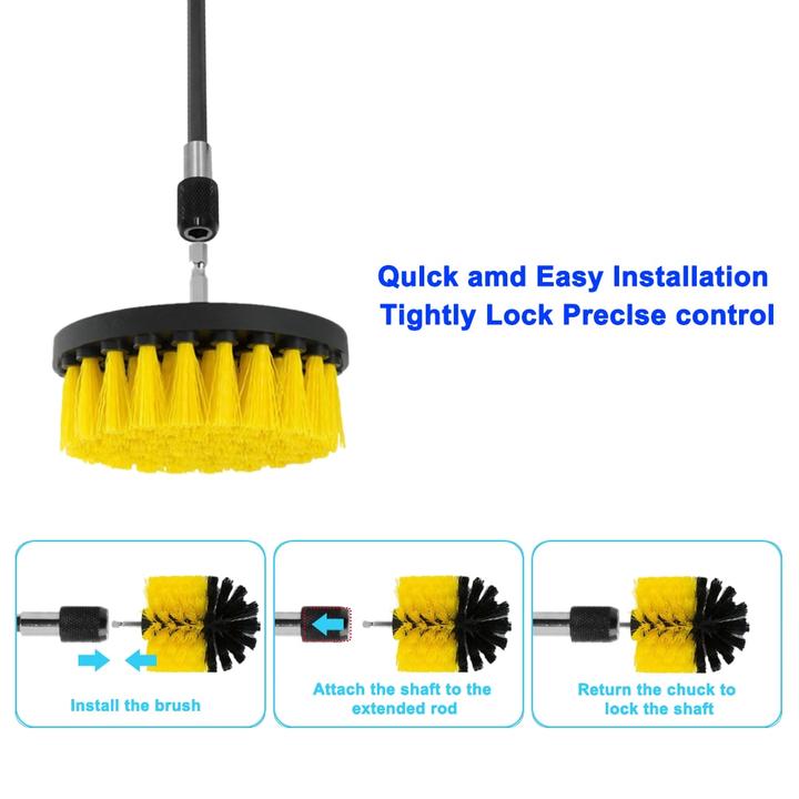 DRILL BRUSH ATTACHMENT SET,DRILL BRUSH ATTACHMENT,DRILL BRUSH,PIECE DRILL BRUSH ATTACHMENT SET