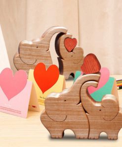 Cuddling Animals,Hand Carved Wooden