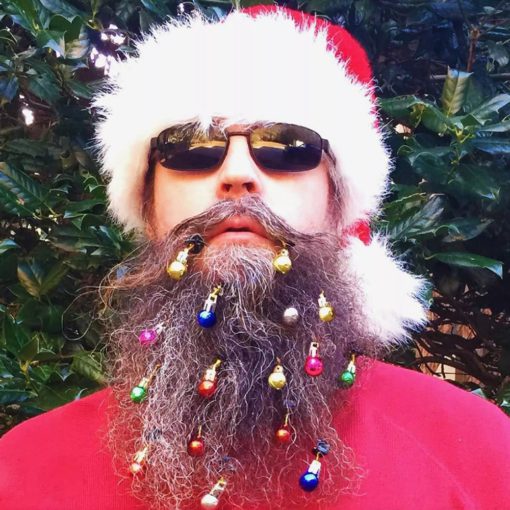 Божићна светла за браду, ЛЕД брада, Божић за браду