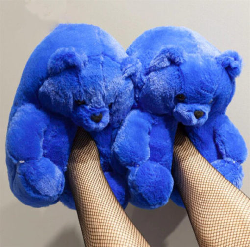 Teddy Bear ທີ່ສະດວກສະບາຍ, ເກີບແຕະ Teddy Bear Plush, ເກີບແຕະ Plush