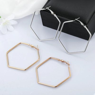 Hexagon Earrings