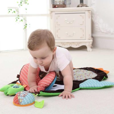 Soft Foldable Baby Owl Play Mat Cover