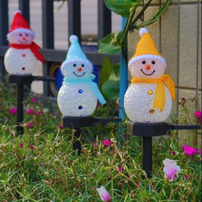 Solar Snowman,Outdoor Solar Snowman,Snowman Decoration