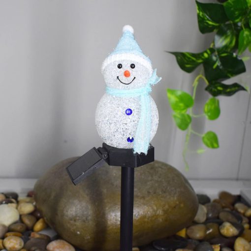 Solar Snowman, Outdoor Solar Snowman, Snowman dekoration
