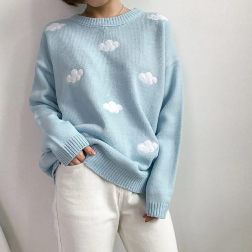Cloud Sweater,Knitted Cloud,Unisex Knitted Cloud Sweater