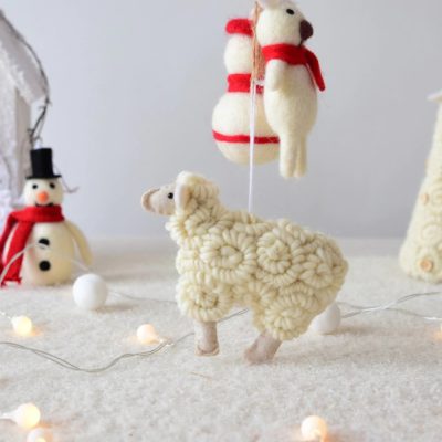 Sheep Ornament,Felt Sheep,Felt Sheep Ornament