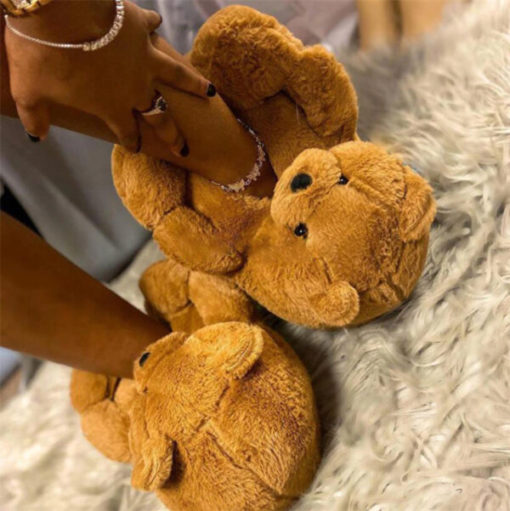 Nyaman Teddy Bear, Teddy Bear Sandal Plush, Plush Sandal