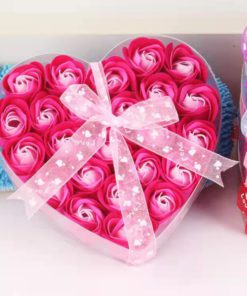 Soap Rose,Rose Heart,24 Soap Rose Heart Gift Box