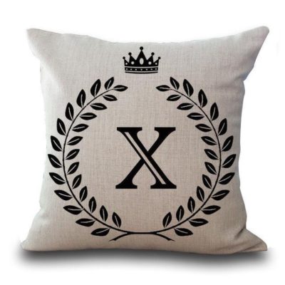 Alphabet Pillow,Pillow Cover,Alphabet Pillow Cover