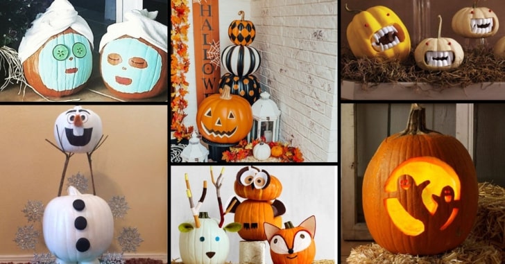 (No Carve Pumpkin Decorating Ideas)