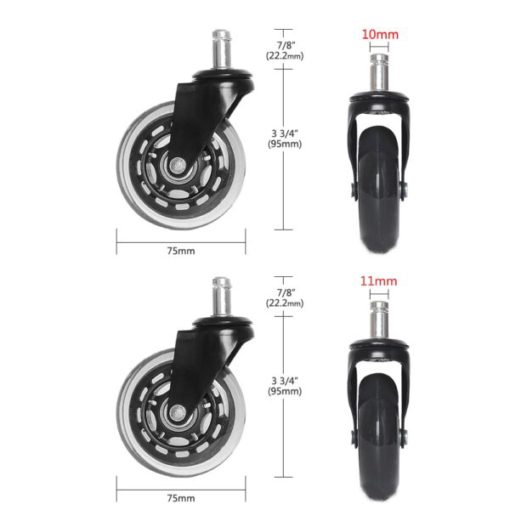 Caster Office Chair, Office Chair Wheels, Caster Office Chair Wheels Set