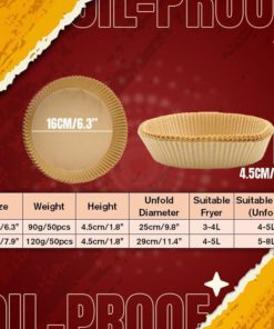 Paper Liner,Air fryer,Air fryer Disposable Paper Liner