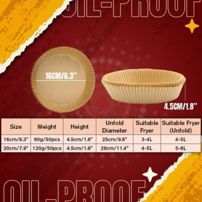 Paper Liner,Air fryer,Air fryer Disposable Paper Liner