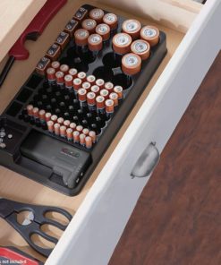 Battery Storage Organizer with Tester,Battery Storage Organizer