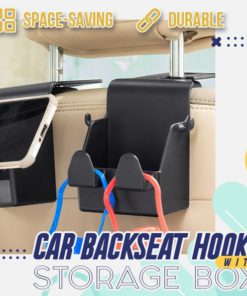 Car Backseat Hooks With Storage Box