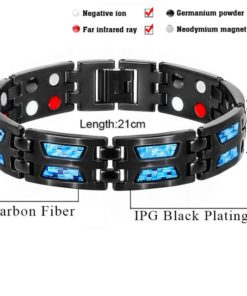 Magnet Bracelet,CarbonBlue Magnet Bracelet
