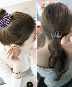 Rhinestone Birds Nest Hairpin