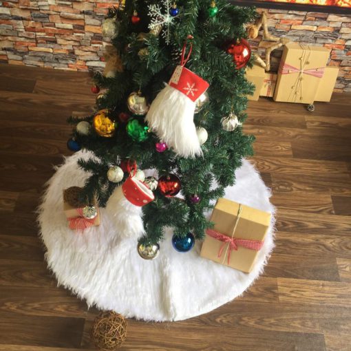 Suknja za božićno drvce od umjetnog krzna, suknja za božićno drvce od krzna, suknja za božićno drvce