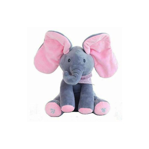 Sou entènèt jwèt Peek A Boo Elephant Toy