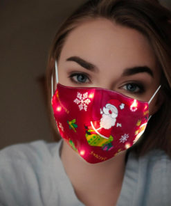 Glowing Christmas,LED Glowing,Christmas Mask,LED Glowing Christmas Mask