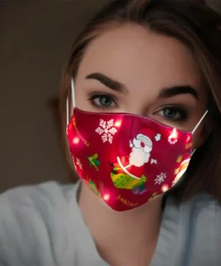 Glowing Christmas,LED Glowing,Christmas Mask,LED Glowing Christmas Mask