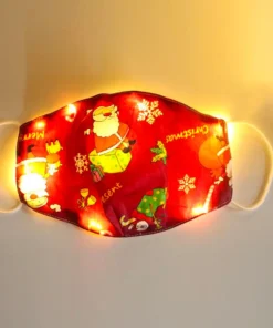 Glowing Christmas,LED Glowing,Christmas Mask,LED Glowing Christmas Mask