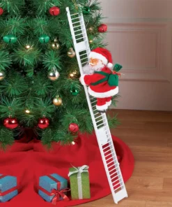 Santa Climbing Ladder