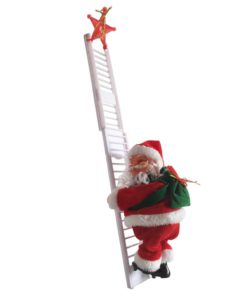 Santa Climbing Ladder
