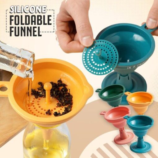Foldable Funnel, Silicone Foldable Funnel