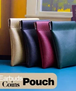 Organizer Pouch,Snap Closure Leather Organizer Pouch