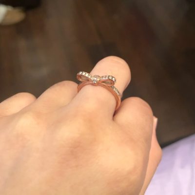 Rose Gold Bow Ring,Gold Bow Ring