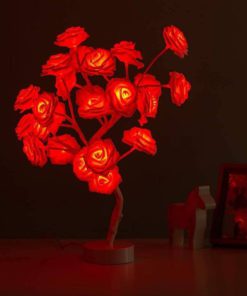 Flower Tree Light,Tabletop Rose Flower Tree Light