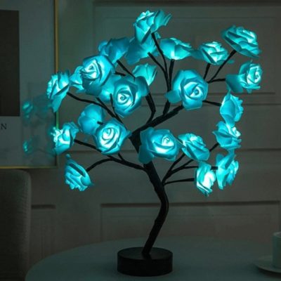 Flower Tree Light,Tabletop Rose Flower Tree Light