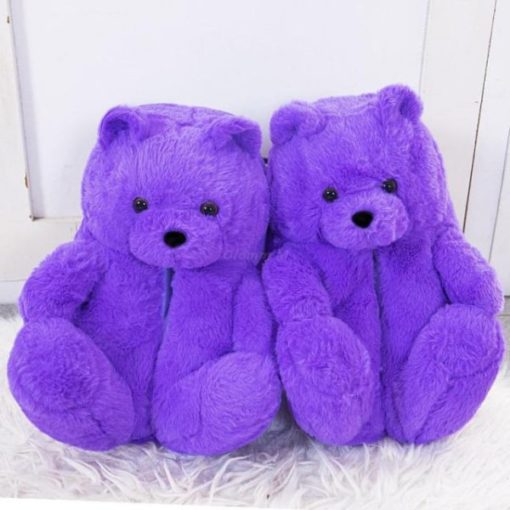 Teddy Bear, Teddy Bear Plush Slippers, Plush Slippers