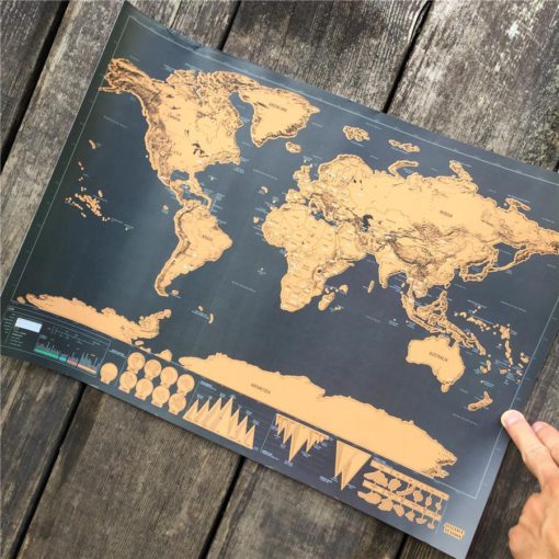 Mapa świata zdrapki Wanderlust