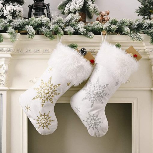 Božićna čarapa od umjetnog krzna, Božićna čarapa od umjetnog krzna